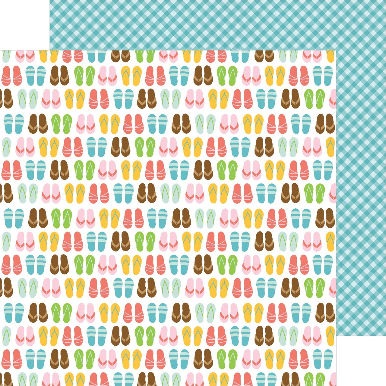 American Crafts Sun & Fun Double-Sided Cardstock 12"X12" 25/Pkg - Sand In My Toes