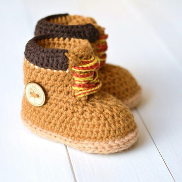 Baby Booties Timberland Style