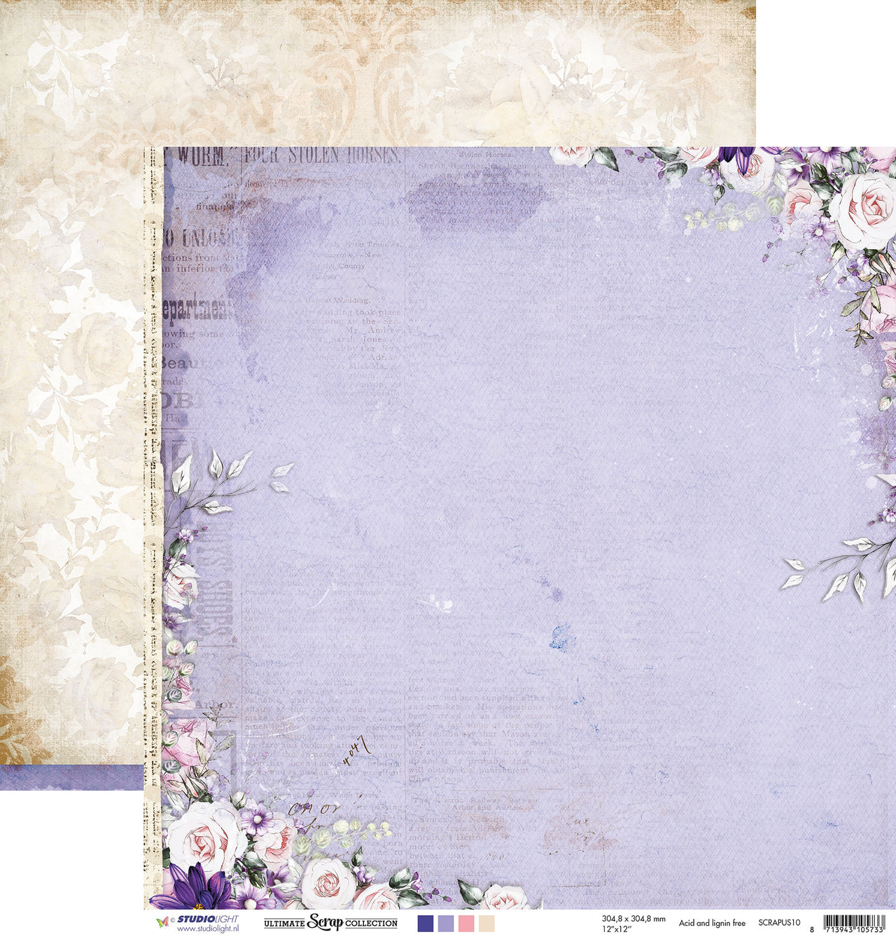 Studio Light Ultimate Scrap Collection Double-Sided Cardstock 12"X12" 10/Pkg - NR. 10