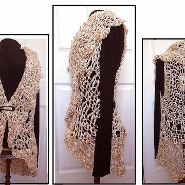 762 Long Lacy Summer Vest