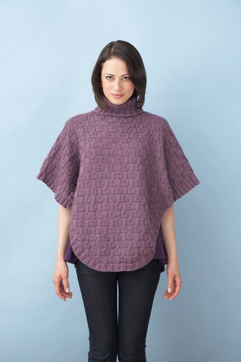 Basketweave Topper in Lion Brand Vanna's Choice - 60727A
