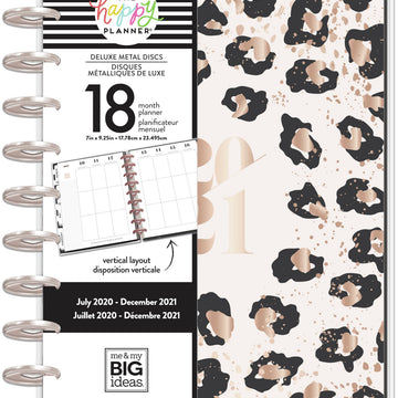 Happy Planner 18-Month Dated Medium Planner 7.75"X9.75" - Deluxe Wild Style, July