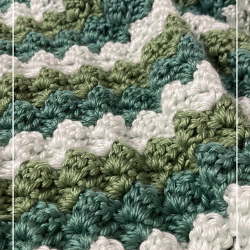 Crochet Simple Sea Glass Baby Blanket