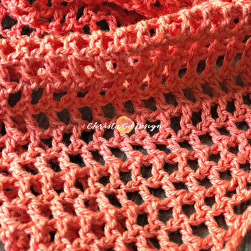 Easy Mesh Triangle Shawl