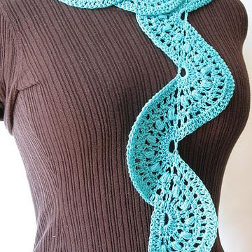 Blue Waves Scarf
