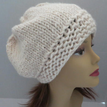Classy Slouch Hat with Button Band