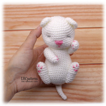 Sleeping Kitten in Cradle Crochet Pattern