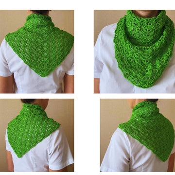 Crochet triangle scarf pattern