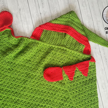2in1 Hooded Christmas Elf Blanket