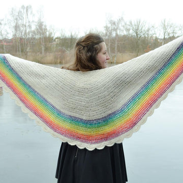 Rainbow shawl