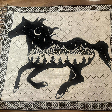 Wild Spirit Horse Mosaic Blanket