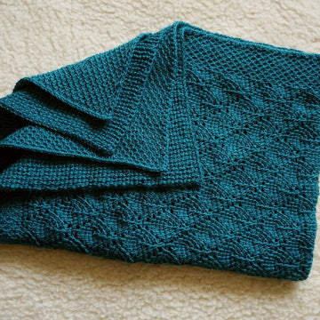 Deep forest baby blanket