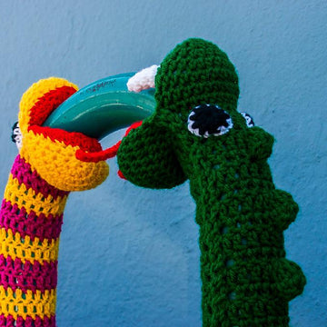 Crochet Snake Yarnbomb
