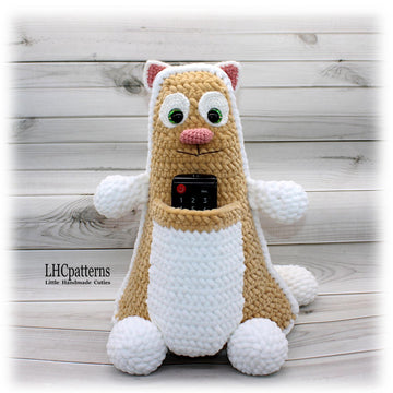 Cat Remote Control Holder / Door Stopper Crochet Pattern