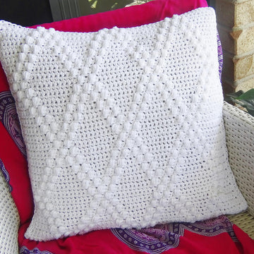 Cushion Cover Diamond Puff