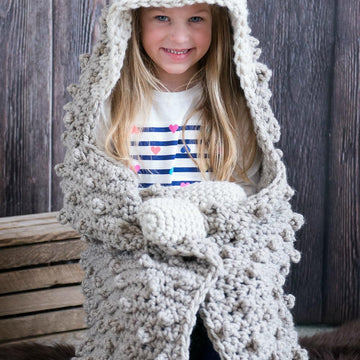 Hooded Woodland Hedgehog Blanket