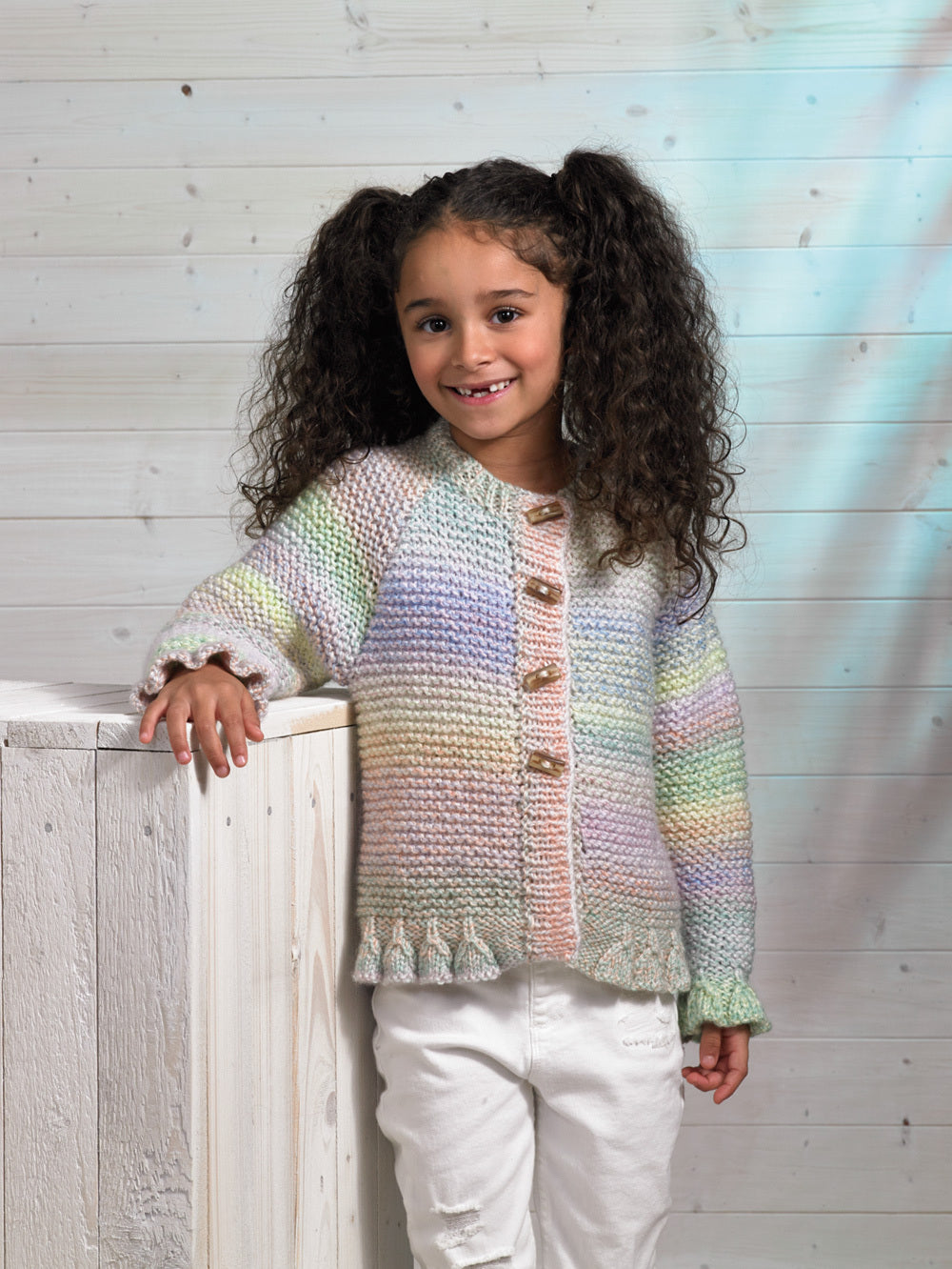 Cardigan in James C. Brett Marble Chunky - JB700 - Leaflet