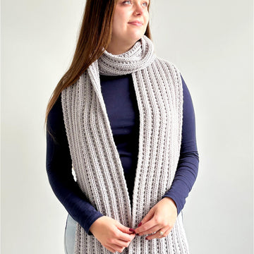 'Beaded Rib’ Scarf