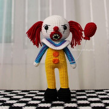Pennywise Amigurumi Pattern – Large Size Crochet PDF