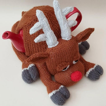Christmas Knackered Reindeer Tea Cosy