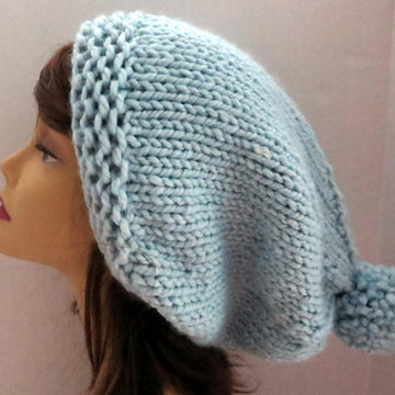Slouch Hat with a Pompom