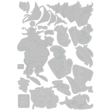 Sizzix Thinlits Die Set 18PK - Woodland Santa, Colorize