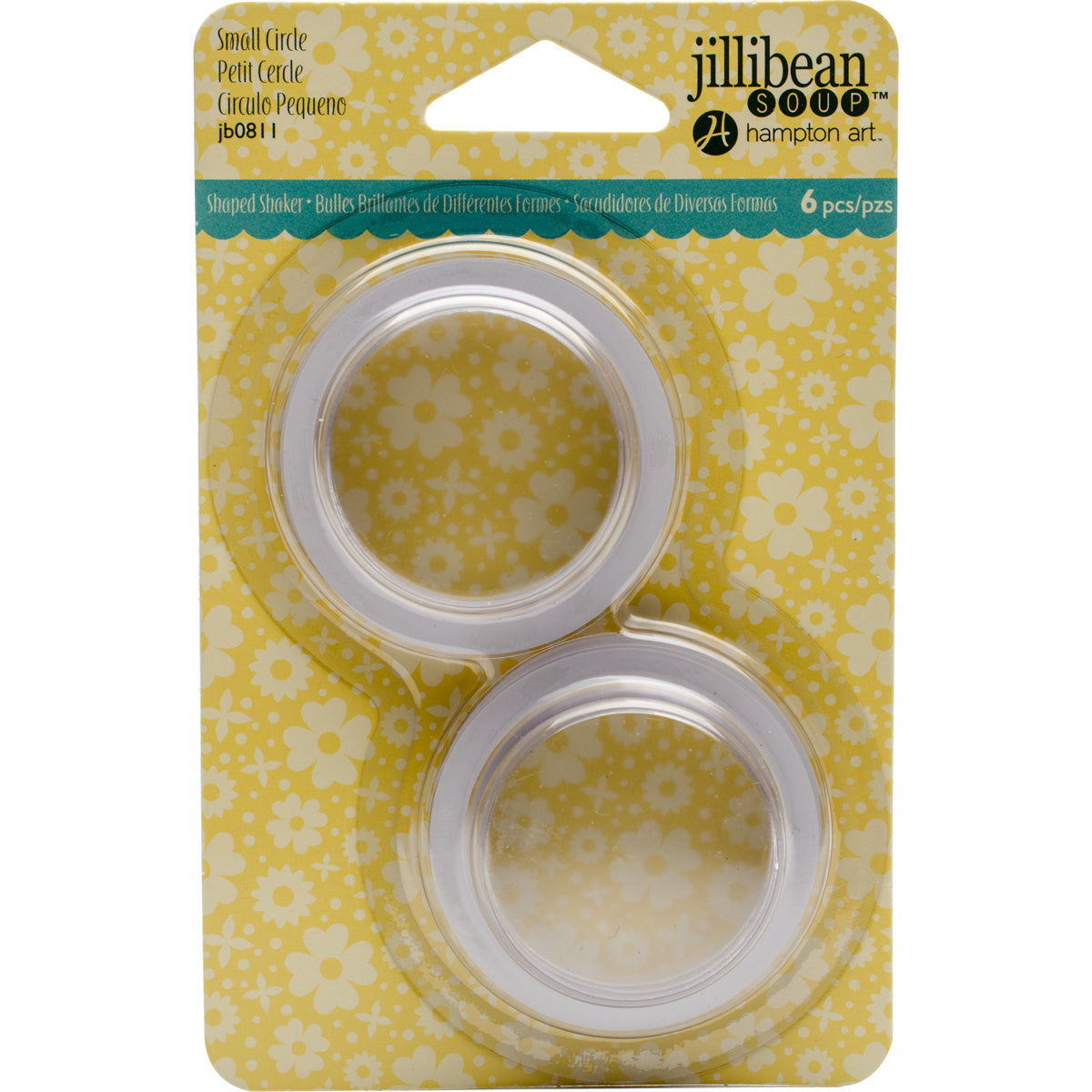 Hampton Art Jillibean Soup PVC Card Shakers 6/Pkg - Small Circle