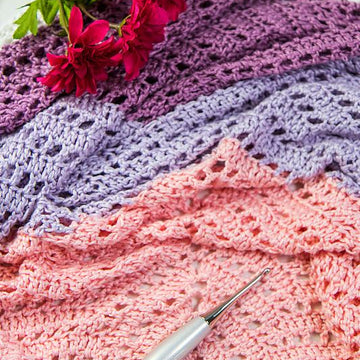 Tulip Chevron Shawl