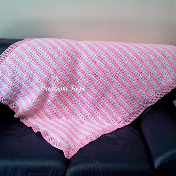 Star couch puff baby blanket stitch