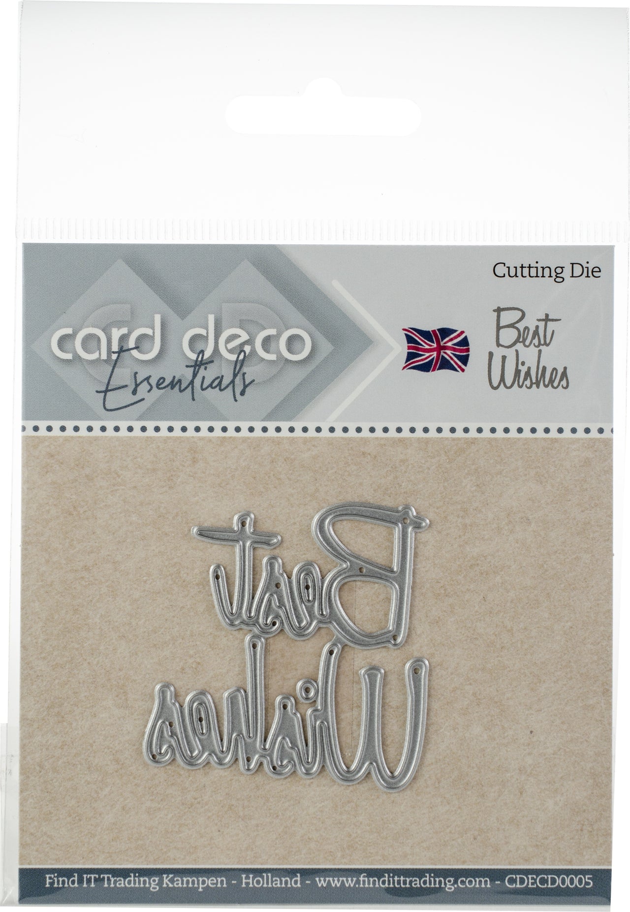 Find It Trading Card Deco Dies - Best Wishes