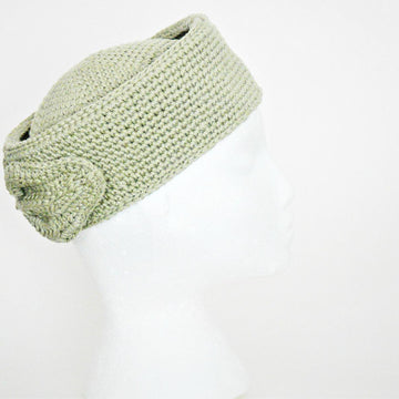 Leaf Bow Pill Box Hat