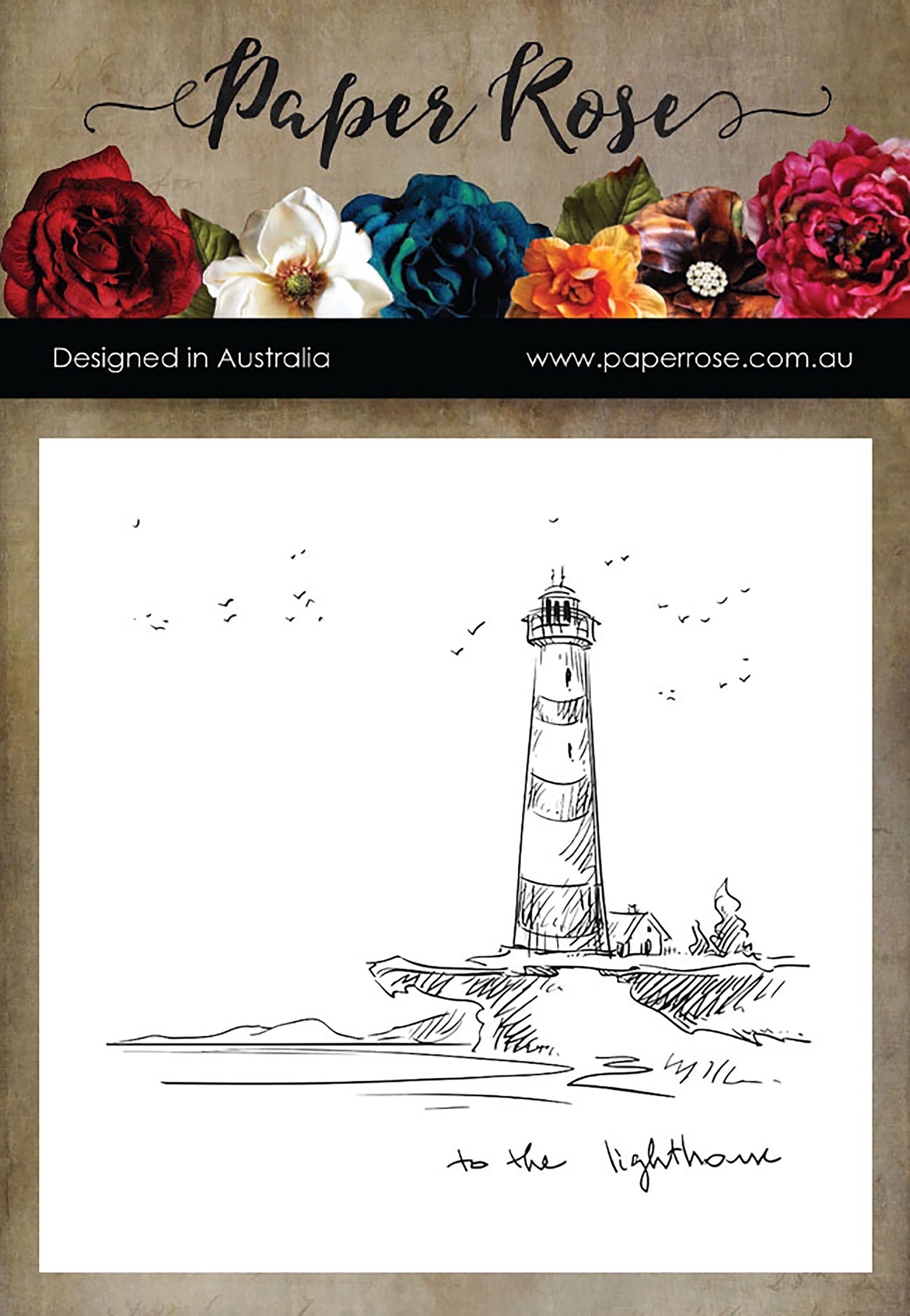 Paper Rose Cling Stamps - To The Lighthouse