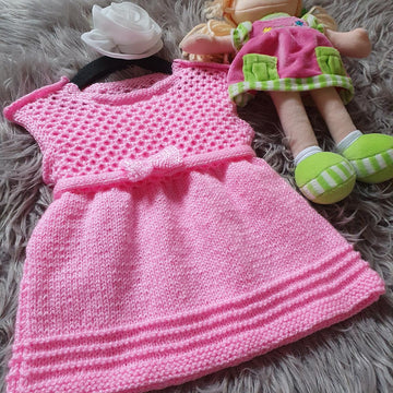 Pink honeycomb dress