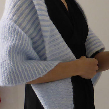 Robyn - curved garter stitch wrap