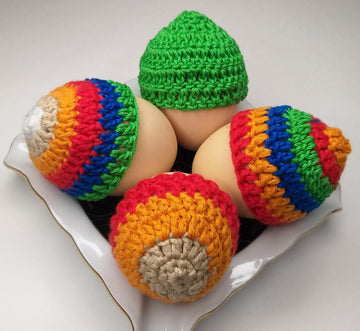 Crochet Easter egg cozy pattern