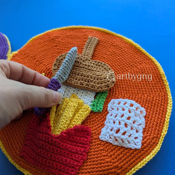 Fun foods quiet book pattern