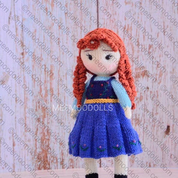 ANNA. Knitting doll pattern.