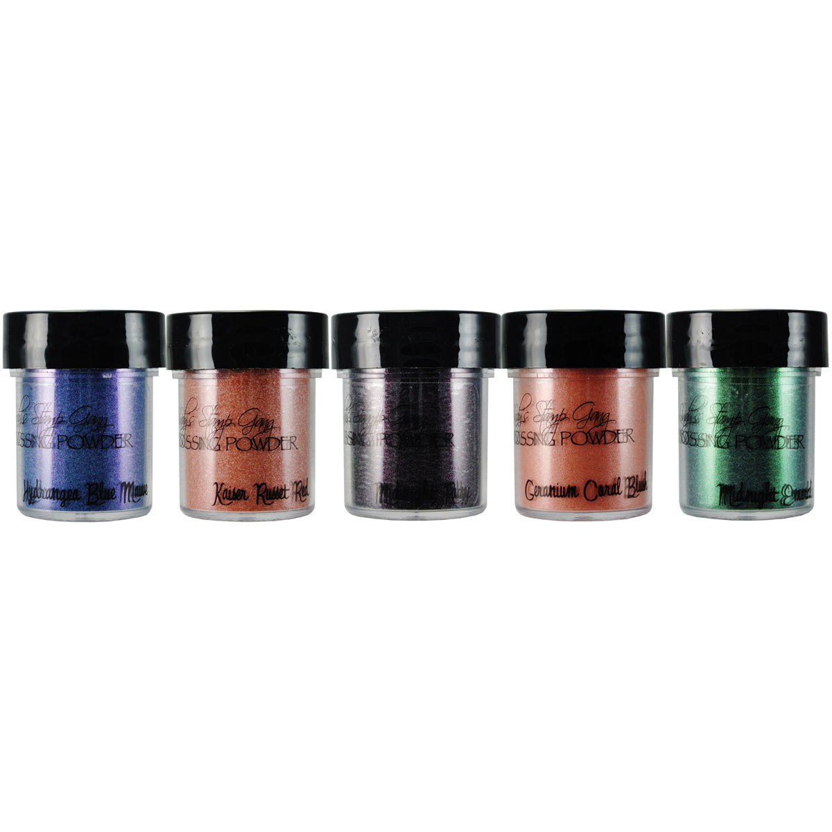 Lindy's Stamp Gang 2-Tone Embossing Powders .5oz 5/Pkg - Victorian Bouquet