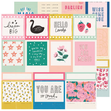 American Crafts Maggie Holmes Sweet Story Double-Sided Cardstock 12"X12" 25/Pkg - Confection