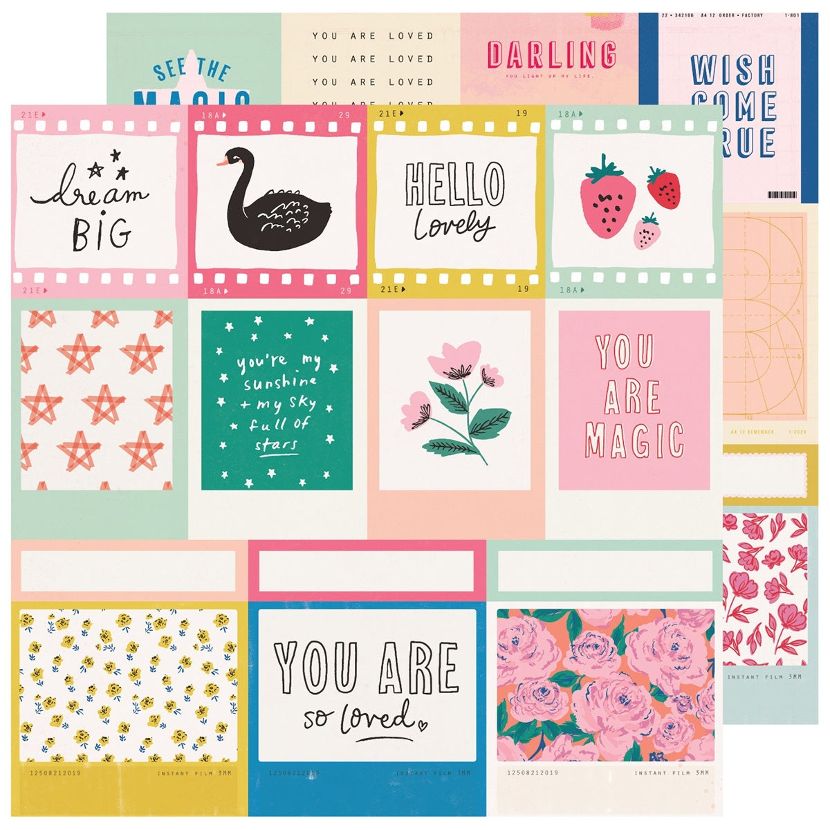 American Crafts Maggie Holmes Sweet Story Double-Sided Cardstock 12"X12" 25/Pkg - Confection