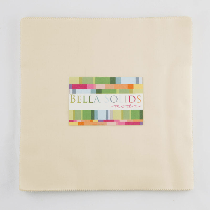 Moda Fabrics Bella Solids Junior Layer Cake - Natural