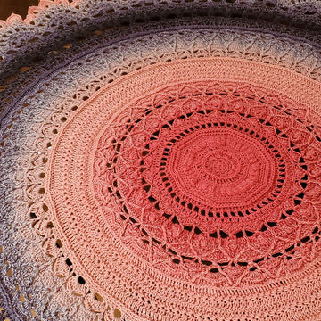 Dahlia Delight Mandala Blanket