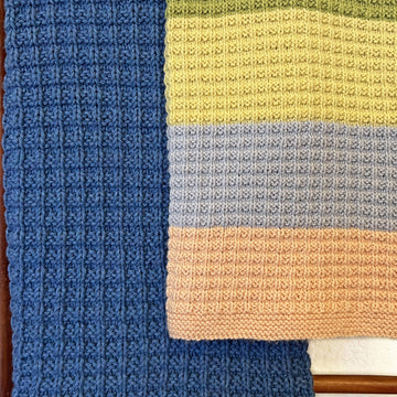 Waffle Stitch Baby Blanket