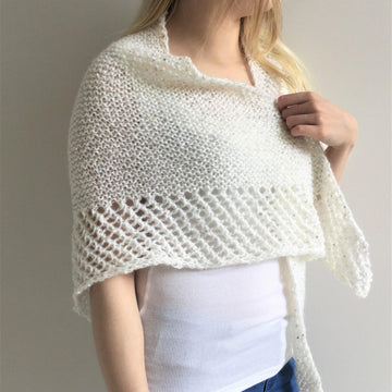 'Silver' Scarf Shawl