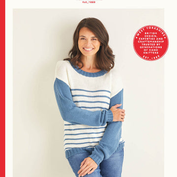 Ladies Sweater in Sirdar No.1 DK - 10100 - Leaflet