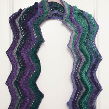 Rippling Peacock Scarf