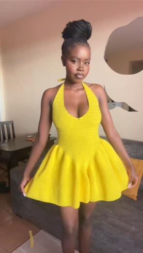 Halter Ruffle dress