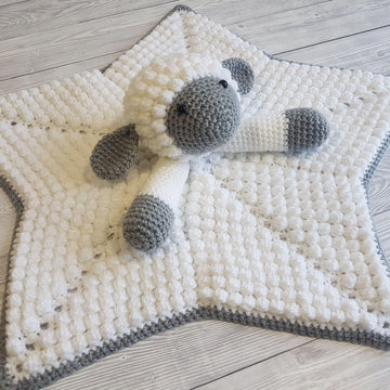 Snuggle Lamb Baby Lovey Security Blanket