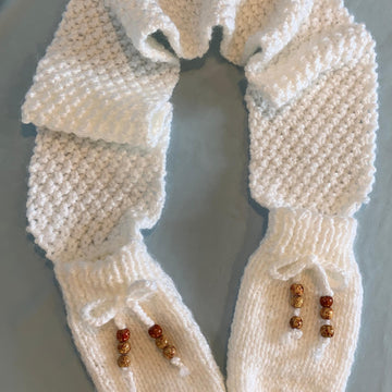 Mitten End Pocket Scarf With Matching Hat
