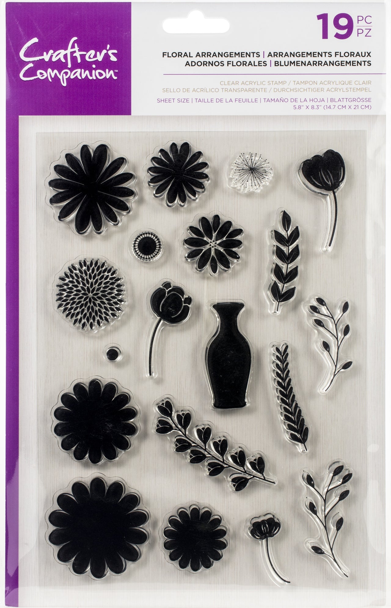 Crafter's Companion Clear Stamps - Floral Arrangements